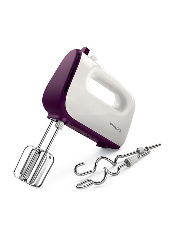 

Philips Viva Collection Hand Mixer, 450W, HR3740, White/Purple