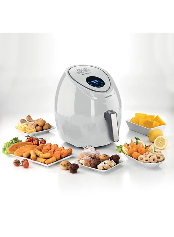 Kenwood 5.5L Digital Air Fryer XXL 2.4KG with Rapid Hot Air Circulation, 1800W, HFP50, White