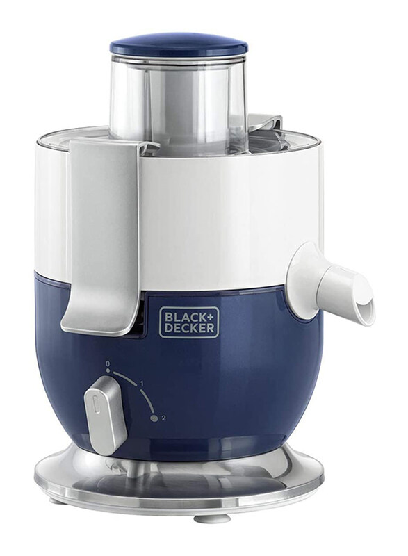 

Black+Decker 0.4L Juicer, 1000W, JE350, White/Blue