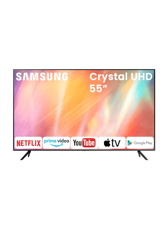 

Samsung 55-inch Crystal Flat 4K Ultra HD LED Smart TV, UA55AU7000, Titan Grey