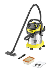 Karcher WD 5 Premium Wet & Dry Multi Purpose Vacuum Cleaner, 25L, 1100W, Yellow/Sliver/Black