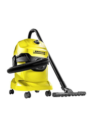 Karcher WD-4 Premium Upright Vacuum Cleaner, Yellow/Black/Silver