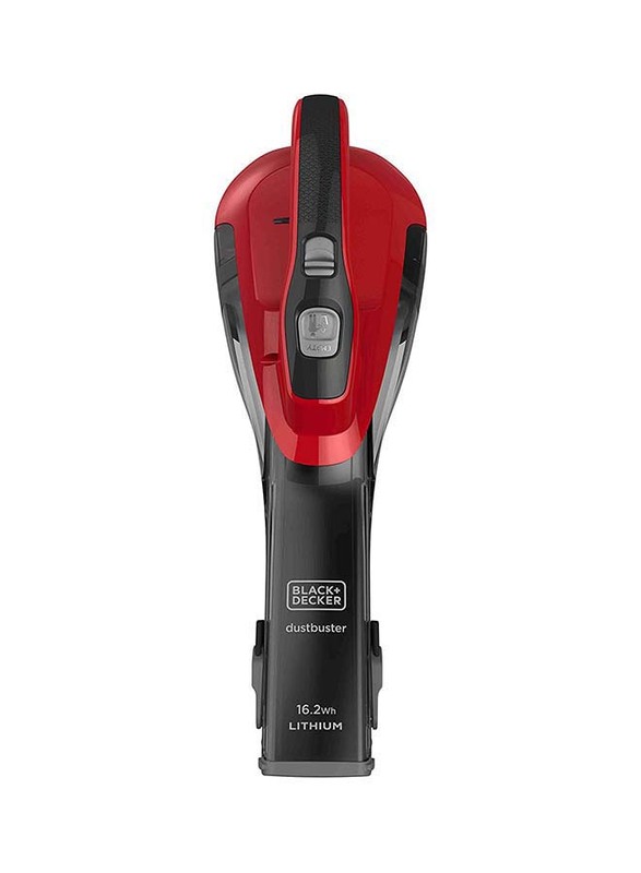 Black+Decker Cordless Handheld Vacuum Cleaner, 500ml, 16.2W, DVA315J-B5, Red/Grey
