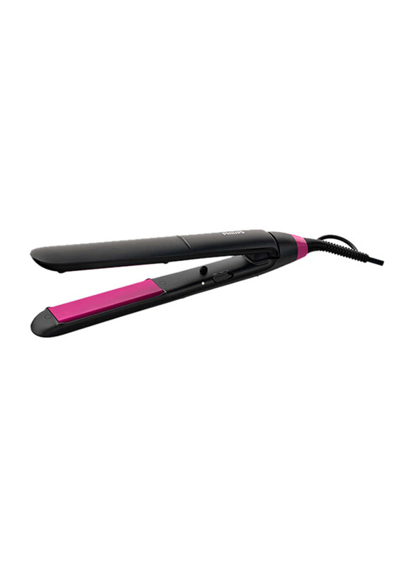 

Philips Straightcare Essential Hair Straightener, BHS375/03, Black/ Pink