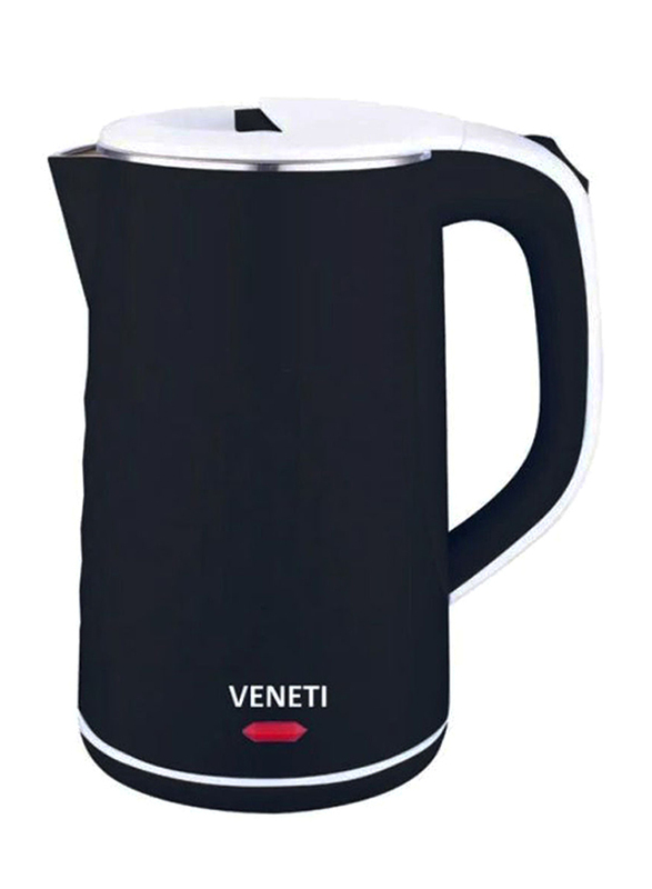 Veneti 2L Electric Kettle, with Automatic Power Off, 1800W, VK-YD2012GS, Black
