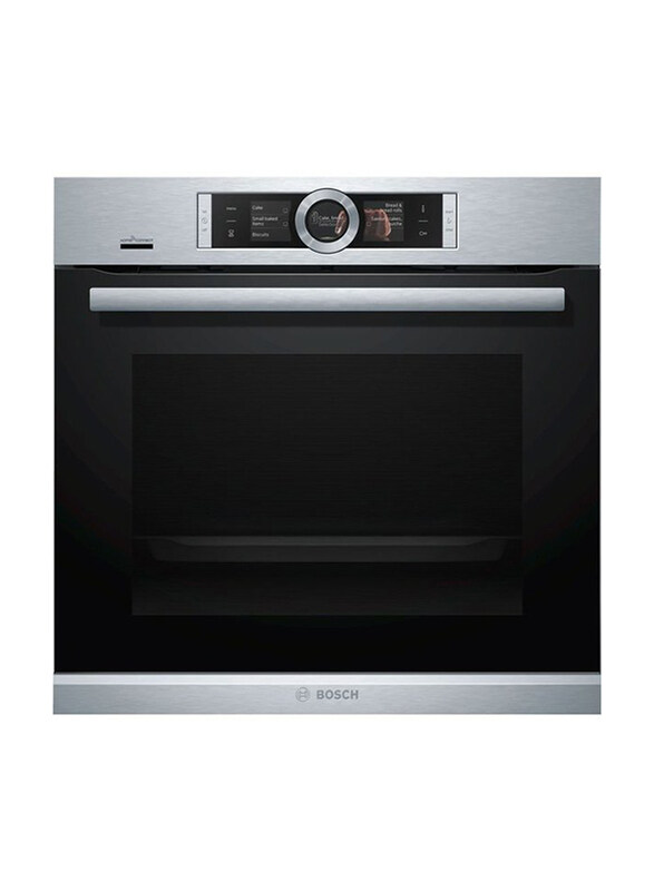 

Bosch 71L Built-In Electric Oven, HBG6764S6M, Silver/Black