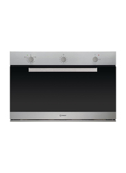 Indesit 110L Built In Stainless Steel Electric Oven With Grill, IMW 734 IX, Silver
