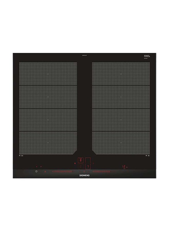 Siemens 5-Burner Home Connect Built-In Electric Induction Hobs, EX675LXV1E, Black