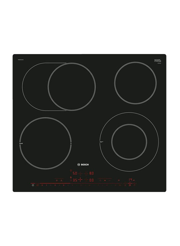 

Bosch 4-Burner Built-In Electric Hob, PKN601DV1M, Black