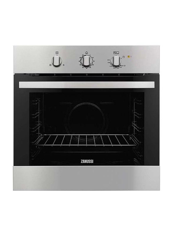 Zanussi 43L Stainless Steel Built-In Gas Oven, 70W, ZOG10311XK, Black