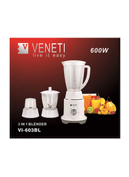 Veneti 3-in-1 Blender, 400W, VI-603BL, White