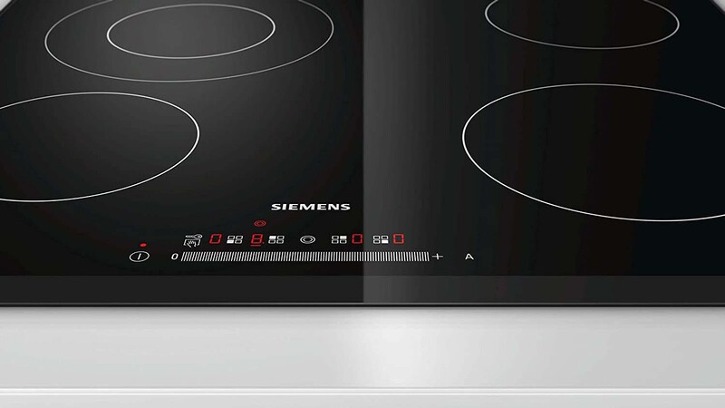 Siemens 4-Burner Electric Ceramic Hobs, ET651NF17Q, Black