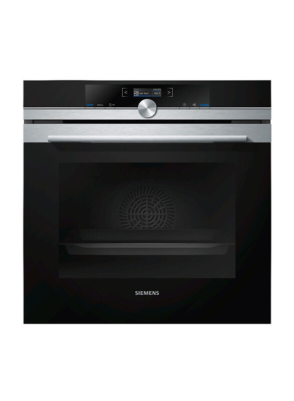 

Siemens 71L Built-in Electric Oven, 3600W, HB632GBS1M, Black/Silver