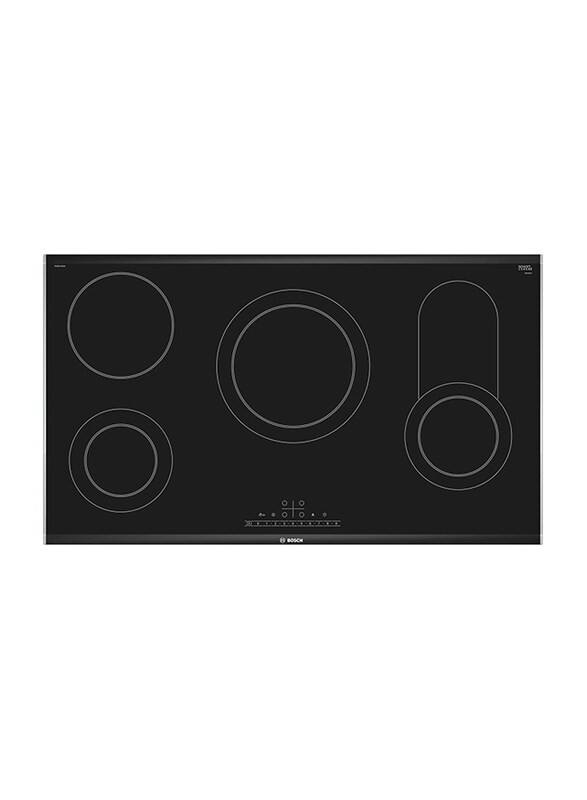 

Bosch Series 6 4-Burner Built In Glass Ceramic Electric Hob, 7000W, PKC975FB2M, Black