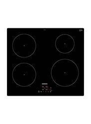 Siemens 4-Burner Built-In Electric Induction Hob, EU611BEB1E, Black