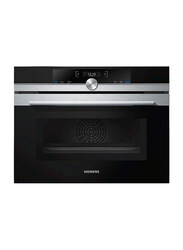 Siemens 45L Built-In Compact Microwave Gas Oven, 900W, CM633GBS1M, Black