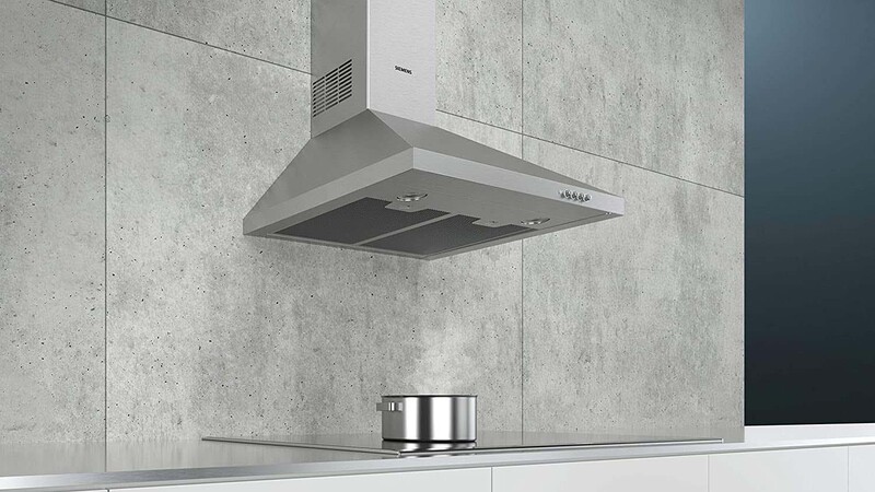 Siemens 60cm Built-In Stainless Steel Chimney Hood, LC64PCC50M, Silver