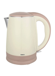 Veneti 1.8L Electric Kettle, with Automatic Power Off, 1800W, VK-YD189AGS, Beige