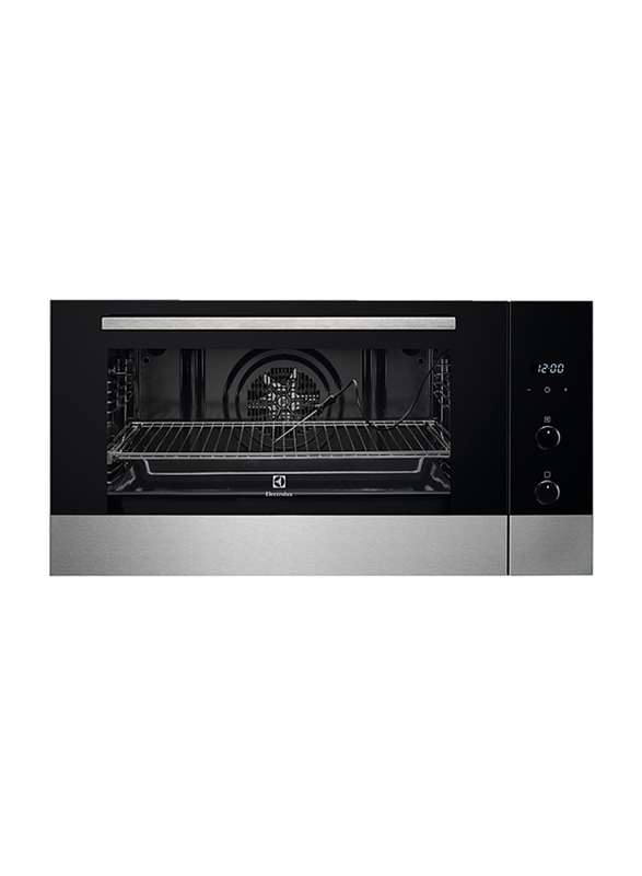 Electrolux 77L Stainless Steel Built-In Electric Oven, 2853W, EOM5420AAX, Silver/Black