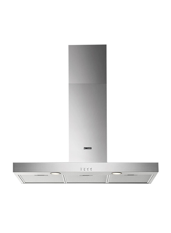 

Zanussi 90cm Built-In Cooker Hood ZHB92670XA, Silver