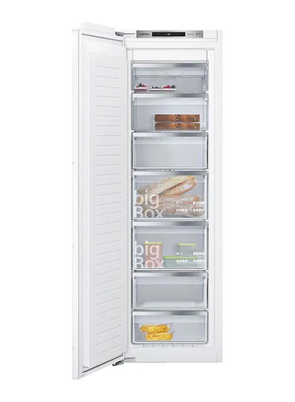 Siemens 235L Built-In Upright Single Door Freezer, GI81NAE30M, White