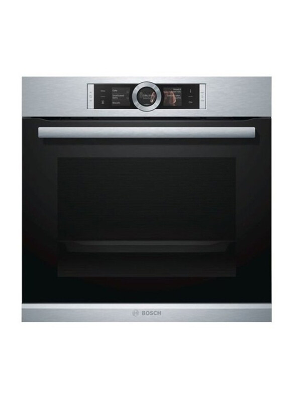 

Bosch 71L Built-In Electric Oven, 3600W, HBG656RS1M, Silver/Black