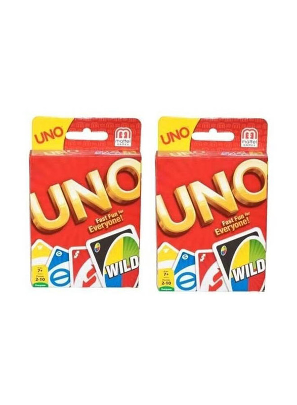 Mattel 2-Piece Uno Card Game, Ages 7+