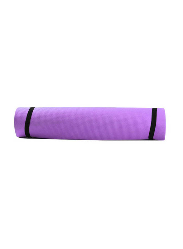 Non-Slip Yoga Mat With Carrying Strap, 68 x 24 inch, Purple