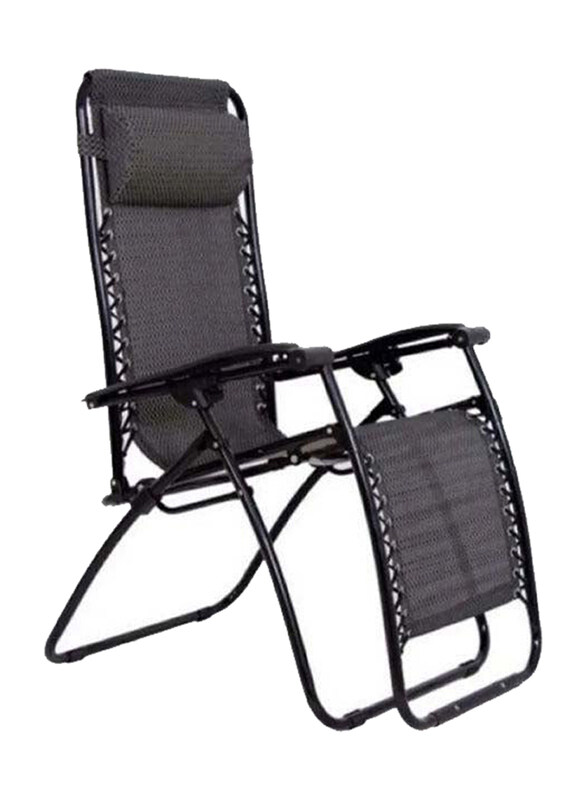 

BJM Foldable Adjustable Reclining Chair, 177 x 113 x 68cm, Black