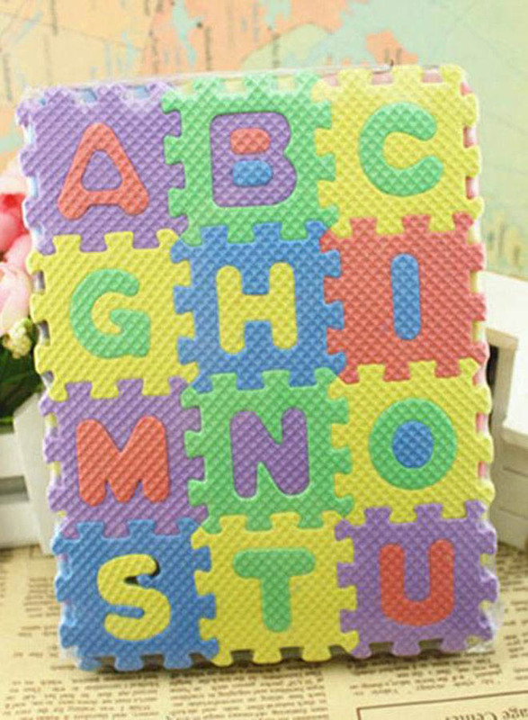 Oem 36-Piece Alphanumeric Educational Puzzle Blocks Mat, Ages 3+