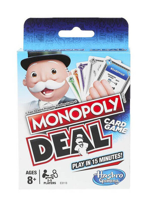 

Hasbro Gaming Monopoly Deal Card Game, Ages 8+, 0.75 x 3.63 x 5.63 inch, Multicolour