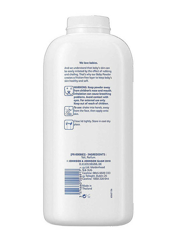 Johnson's 500gm Dermatologist Tested Hypoallergenic Long-Lasting Freshness & Skin Comfort Baby Powder, White