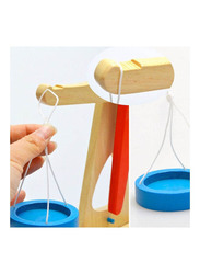 Montessori Wooden Balance Weighing Scale Educational Toy Set, Ages 5+