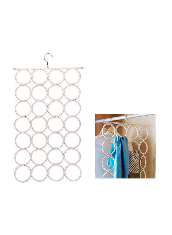 28 Loop Scarf Hanger, White