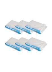 Reusable Vacuum Pillow Compressed Organizer Set, 6 Pieces, SVB036449, Clear