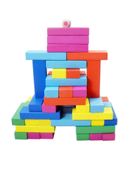 48-Piece Wooden Jenga Block Toy Set, 10 x 10 x 10cm, Ages 3+