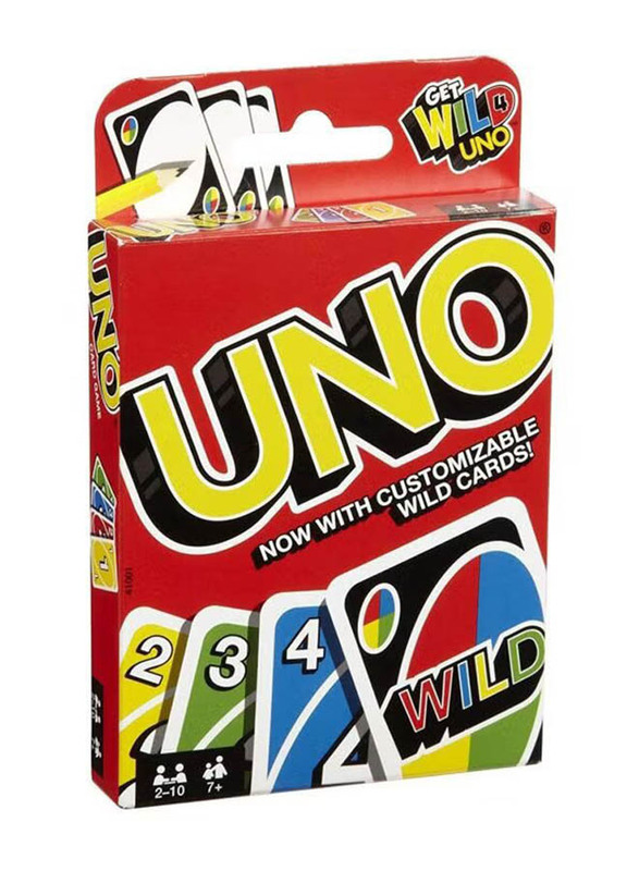 Uno 112-Piece Mattel Classic Card Game, Multicolour