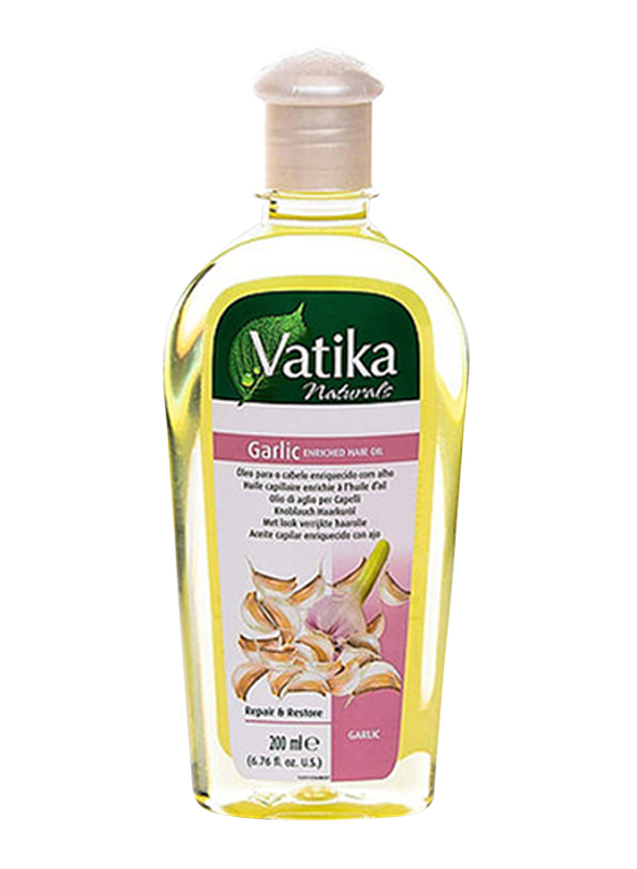 

Vatika Garlic Enriched Hair Oil for All Hair Types, TRP0002059, 200ml