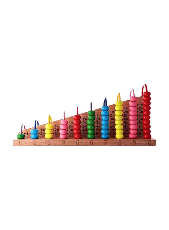 Mathematical Learning Wooden Abacus, Ages 3+, Multicolour