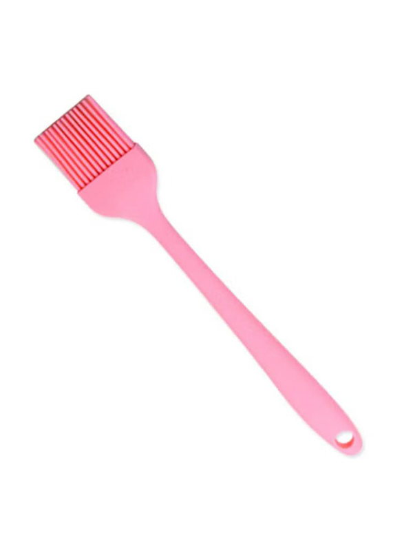 Small Barbecue Oil Brush, 21cm, Light Pink