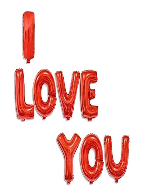 I Love You Letter Balloon Set, 8 Pieces