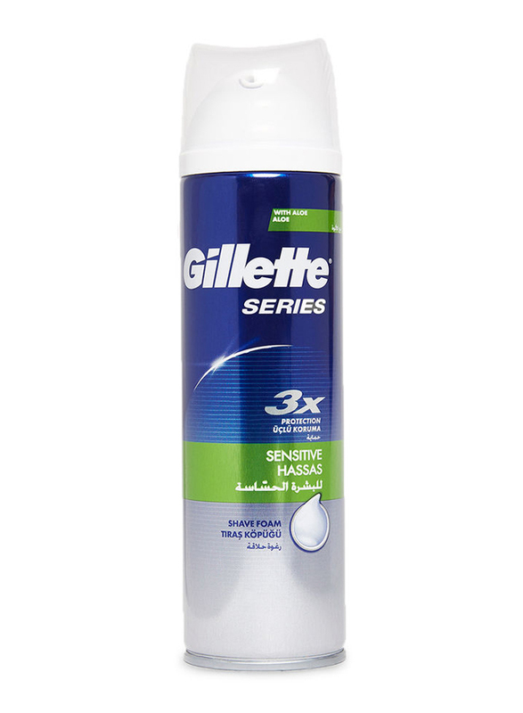 Gillette Series Sensitive Shaving Foam for Men, 250ml