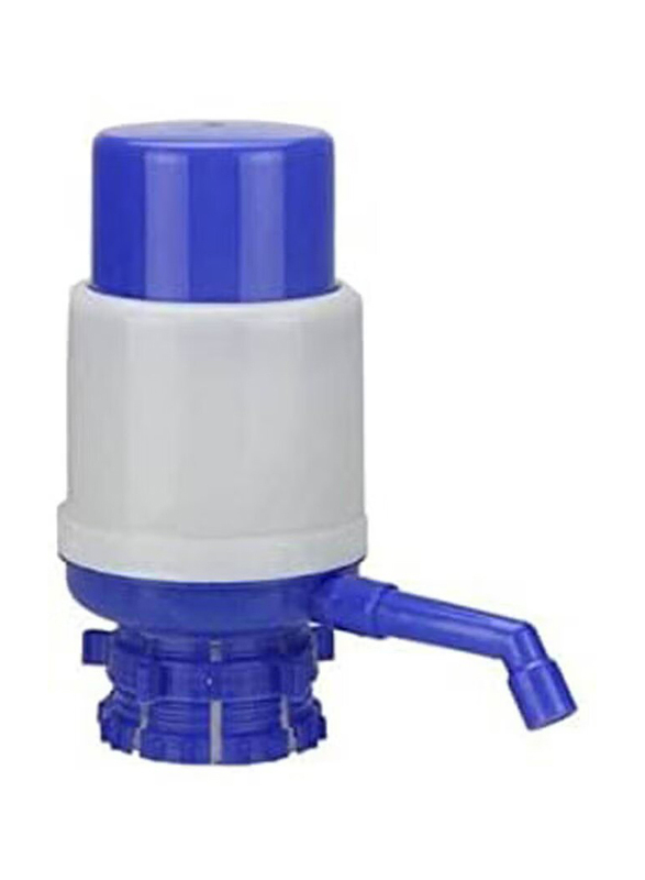 Hand Press Pump Manual Water Pump, White/Blue