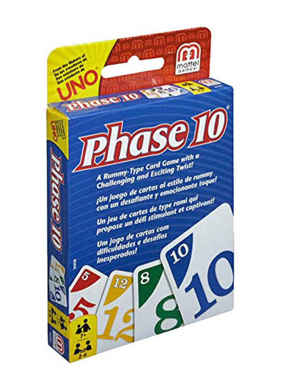 Mattel Phase 10 Card Game, Ages 7+