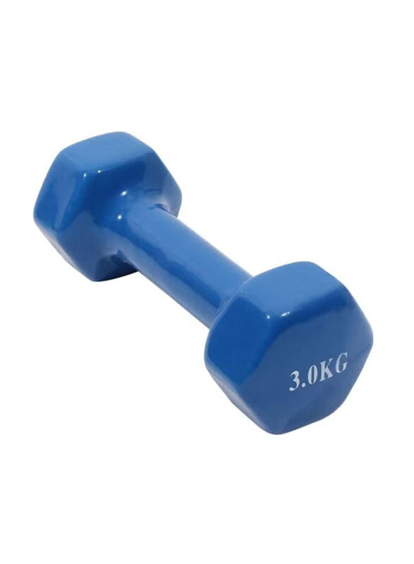 

Generic Vinyl Coated Fixed Weight Dumbbell, 3KG, Blue