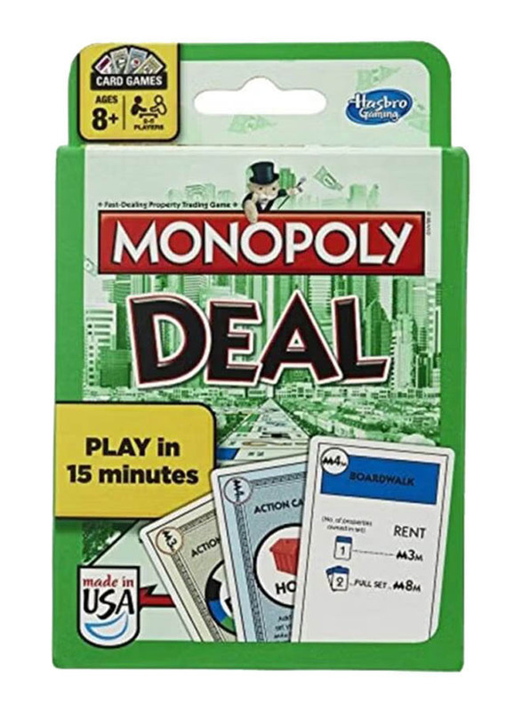 Hasbro 110-Piece Monopoly Card Game Set, Multicolour