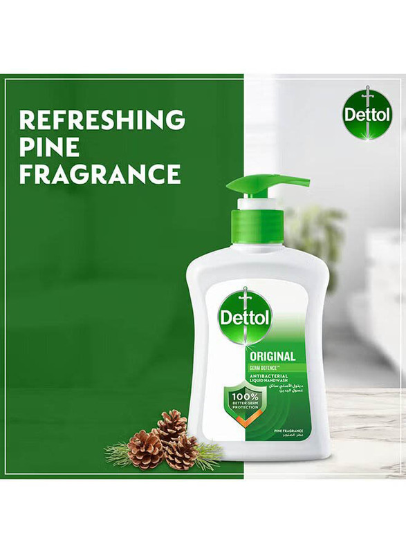 Dettol Original Antibacterial Handwash Liquid Soap, 200ml