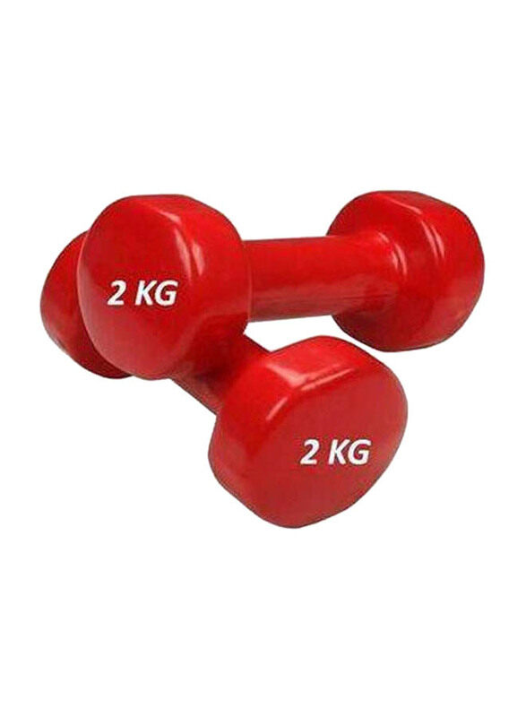 

Generic Vinyl Dumbbells, 2 x 4 KG, Red