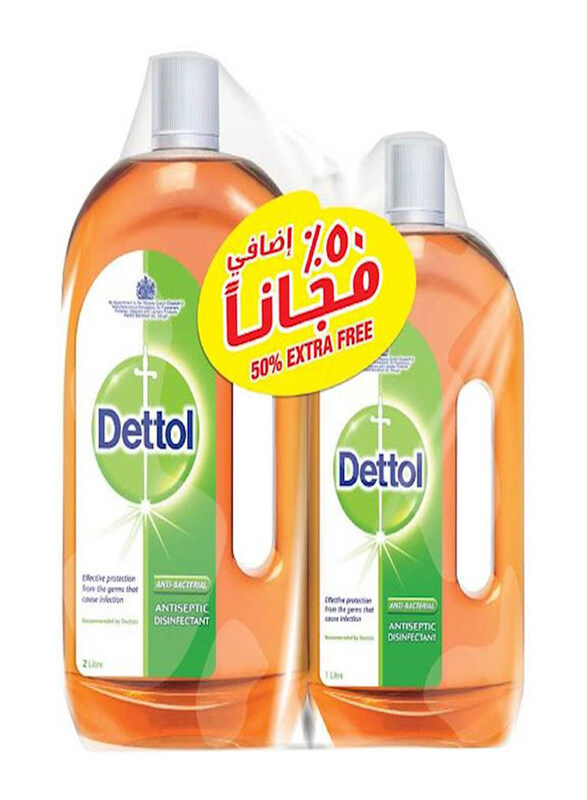 

Dettol Anti-Bacterial Antiseptic Disinfectant Liquid, 2 + 1 Liters