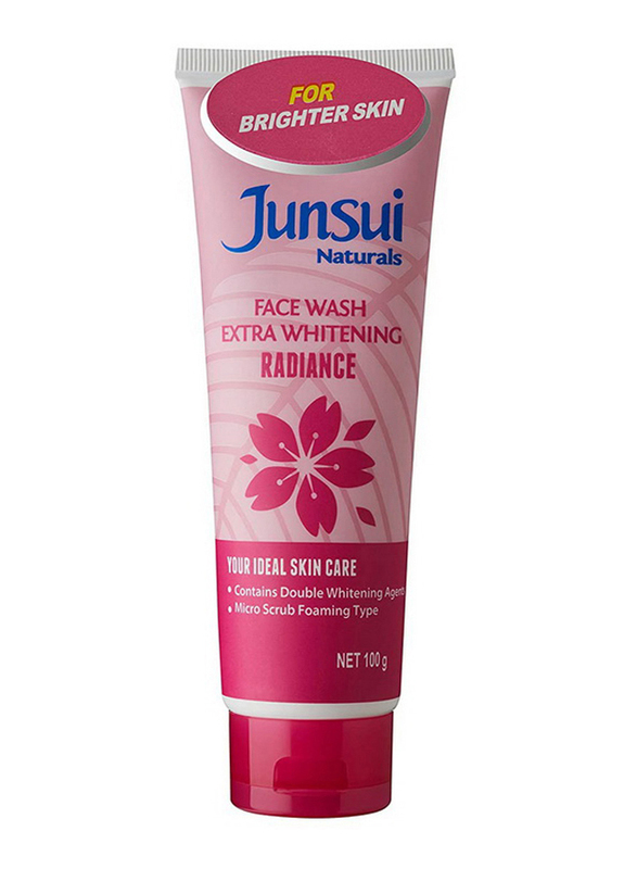 Junsui Whitening Radiance Face Wash, 100gm, 2-Pieces